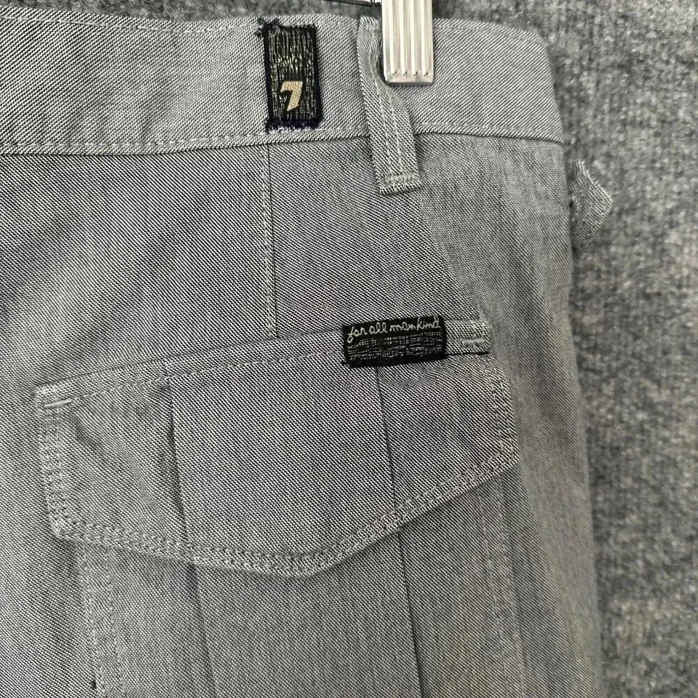 7 For All Mankind Shorts Mens 30 Grey Cargo Classic Fit Casual Preppy Summer - Picture 5 of 14